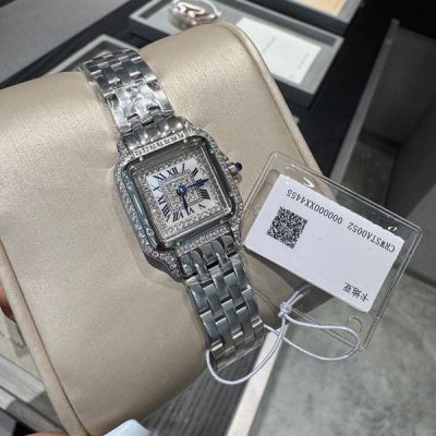 Panthere de Cartier Diamond Face Quartz Movement 22*30mm 316L Steel Watch